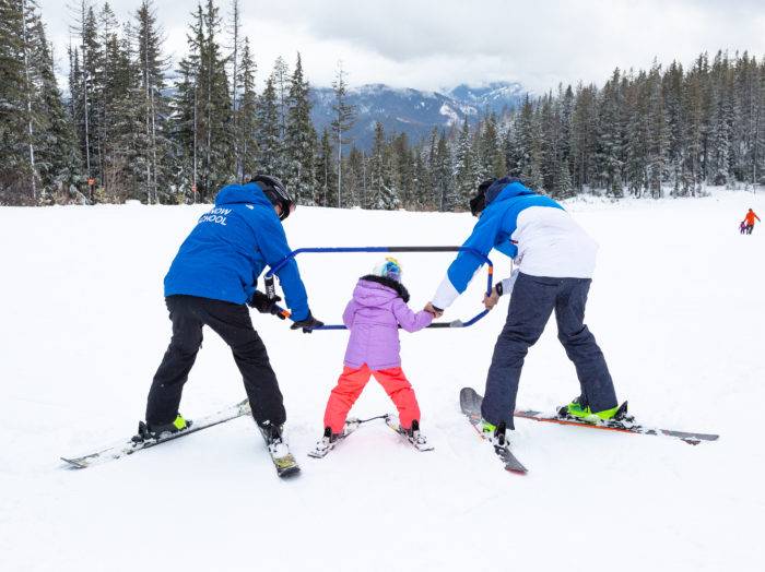 Getting a feel for the skis. Photo Credit: Jade Broadus.