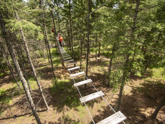 Tree to Tree Adventure Park, near Athol. Photo Credit: Idaho Tourism.