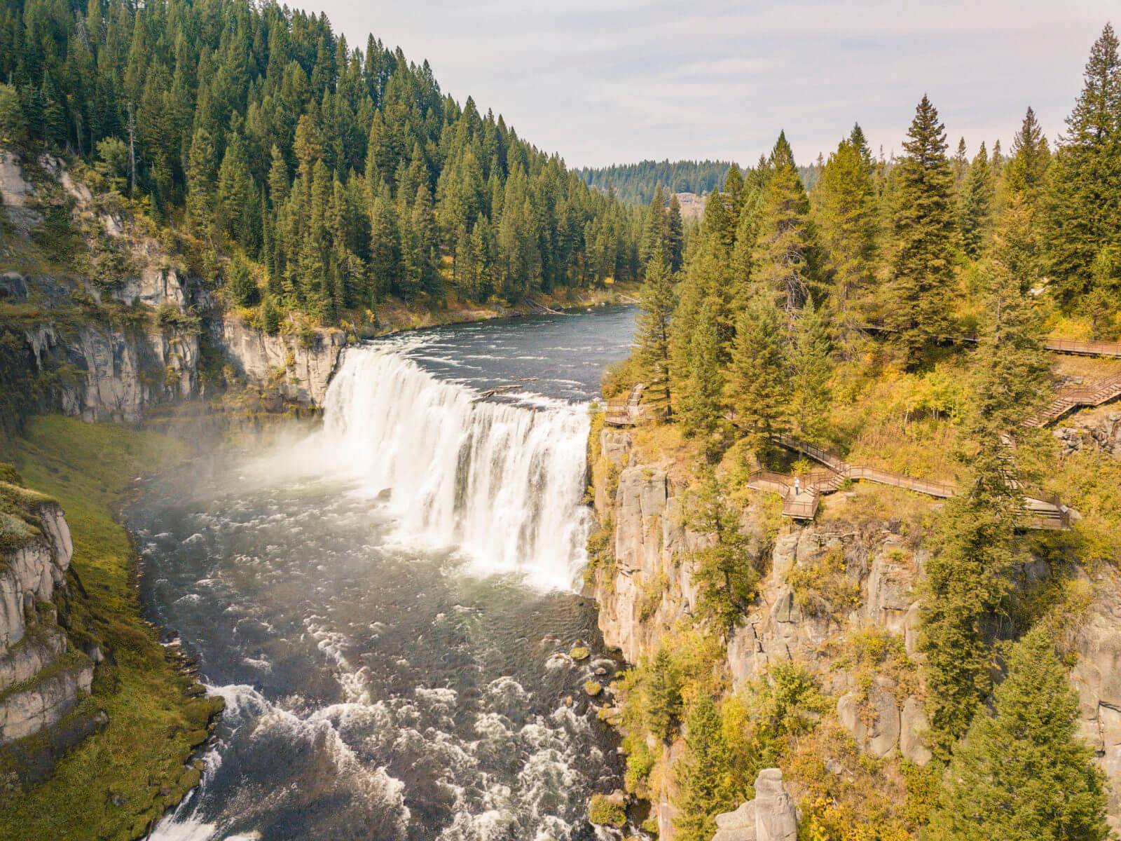 Upper Mesa Falls, near Ashton. Photo Credit: Idaho Tourism.