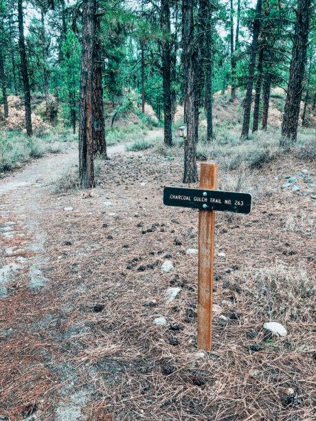 hiking trailhead sign