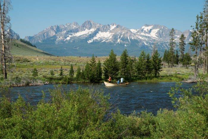 Vue des montagnes Sawtooth