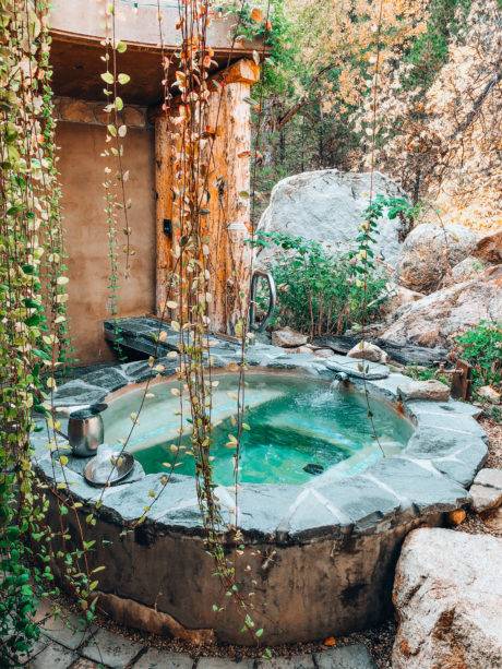 private hot pool at The Springs