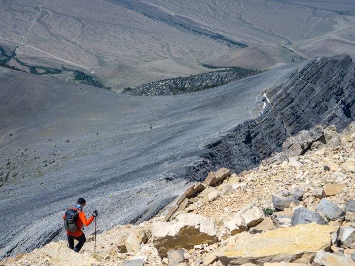 The descent has a few challenges. Photo Credit: Steve Graepel.