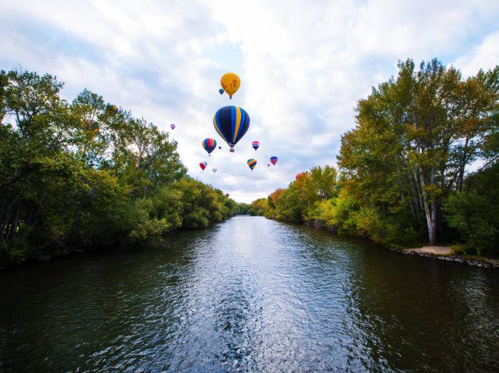 Hot Air Balloons, Boise. Photo Credit: Idaho Tourism.