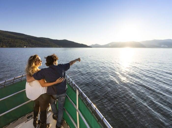 Lake cruise on Lake Pend Orielle. Photo Credit: Idaho Tourism.