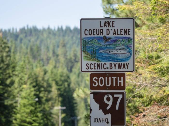 Take the scenic route to Lake Coeur d’Alene. Photo Credit: Idaho Tourism.