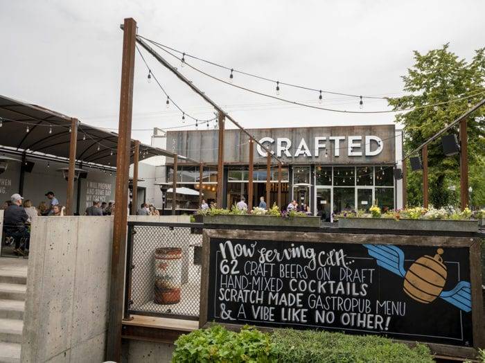 Find locally sourced beers and bites at Crafted. Photo Credit: Idaho Tourism.