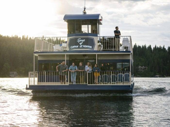 Unwind on a Lake Coeur d’Alene Cruise. Photo Credit: Idaho Tourism.