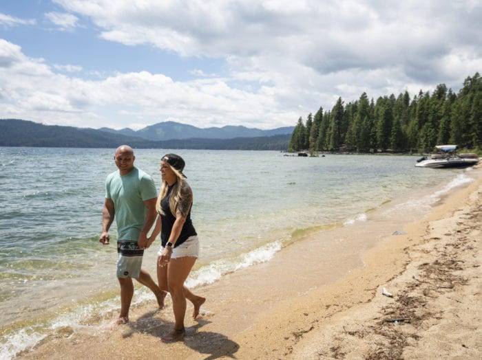Sink your toes in the sand on the shores of Priest Lake. Photo Credit: Idaho Tourism.