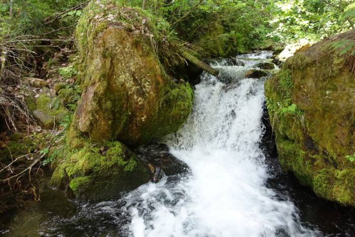 mountain waterfall