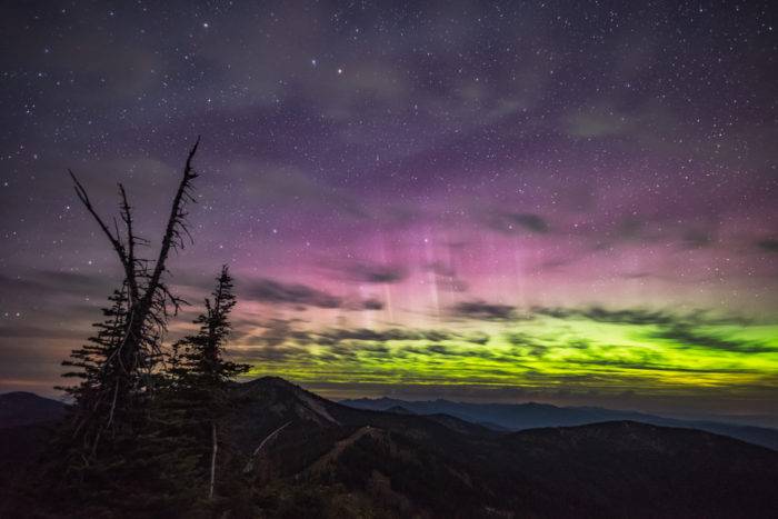 northern lights at schweitzer mountain resort