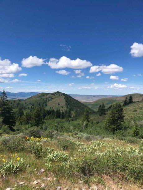 scenic mountain views of mink creek