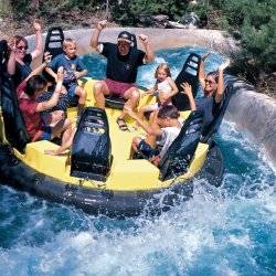 Cool off on Silverwood's Thunder Canyon ride.