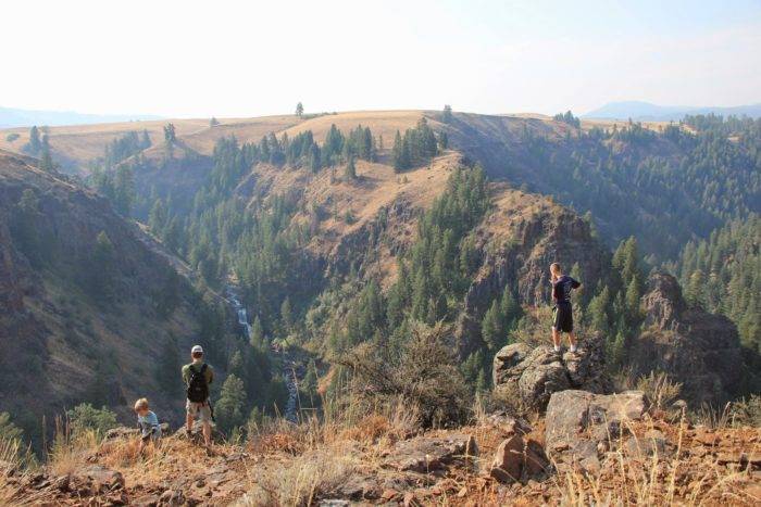 A morning hike lead to a dramatic canyon and waterfall. 