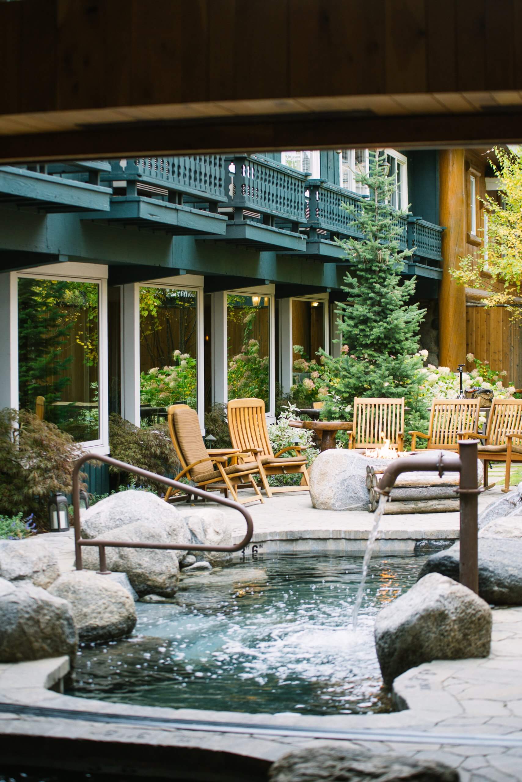 Shore Lodge hot tub in McCall.