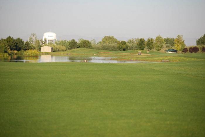 Watch for water hazards at Ridgecrest's Hole #4. 