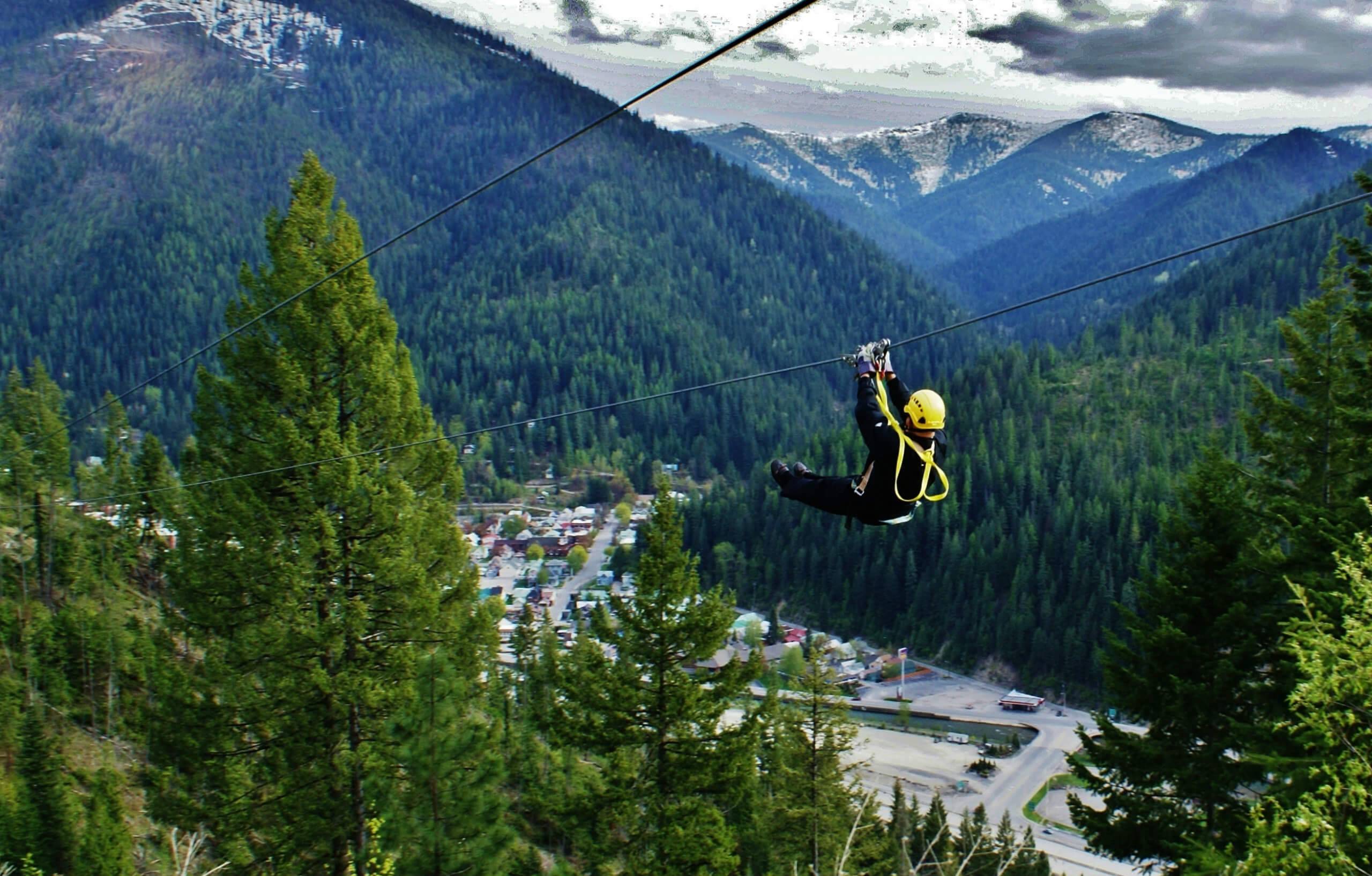 Beautiful views from Silver Streak Zipline.