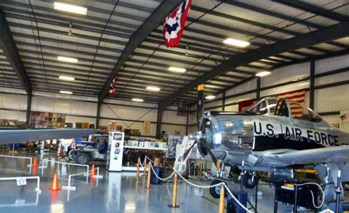 Exhibit at Warhawk Air Museum.