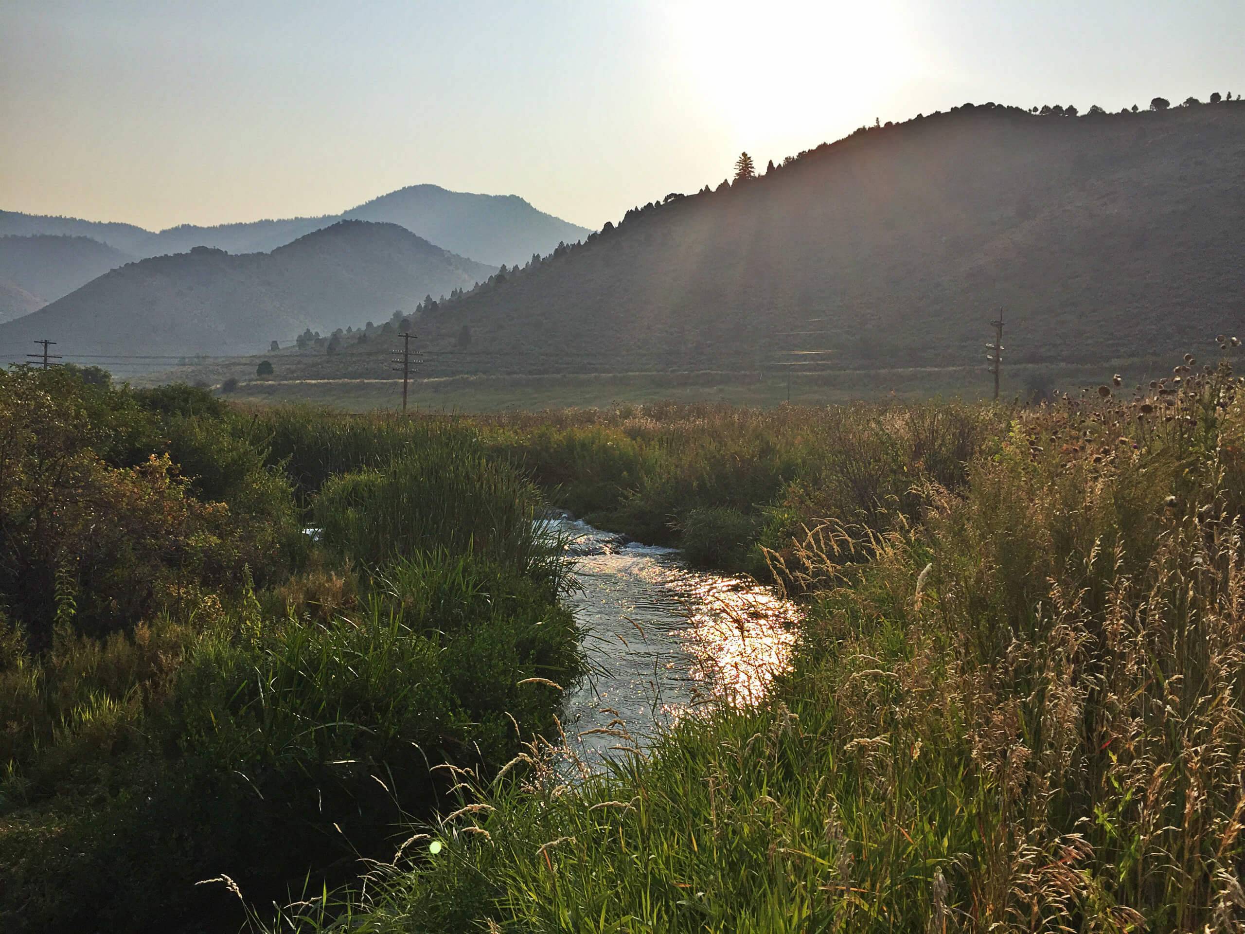 Early morning on the Portneuf River