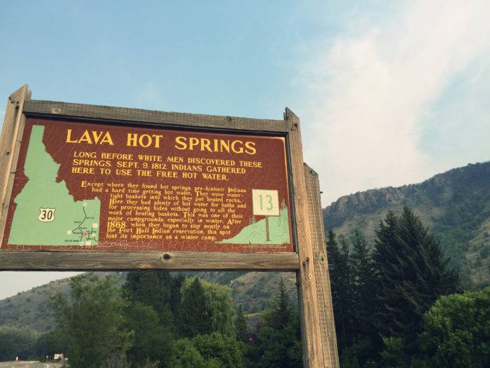 Lava Hot Springs sign