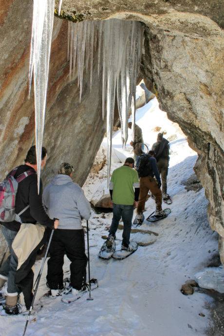 snowshoeing ice