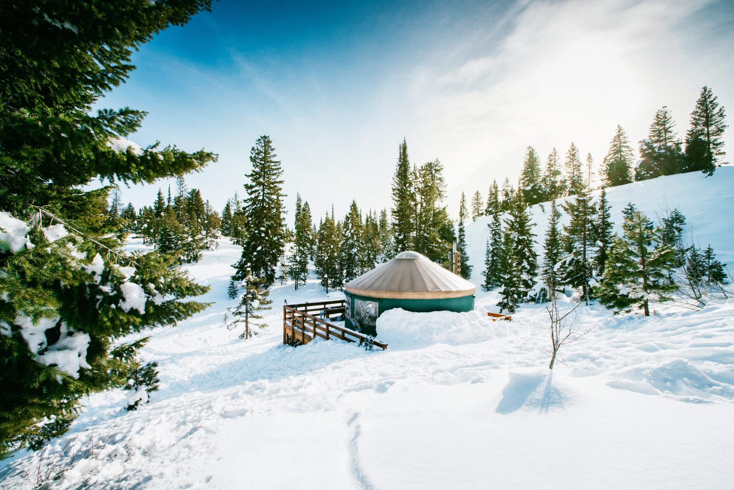 Yurt, Idaho City. Photo Credit: Idaho Tourism