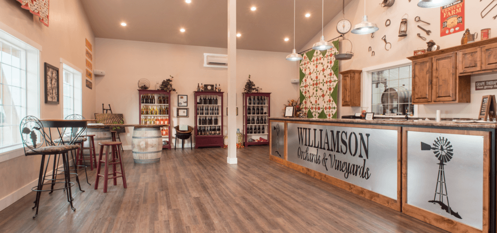 Interior of Williamson Orchards and Vineyards