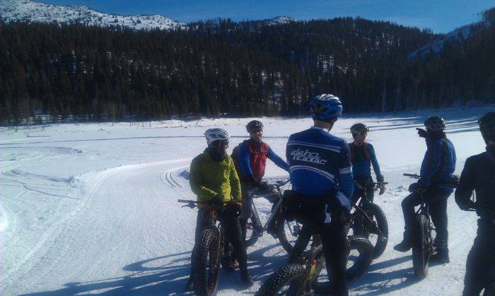 Break in a clearing at Jug Mountain Reservoir.