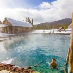 Warm soak in the hot springs.