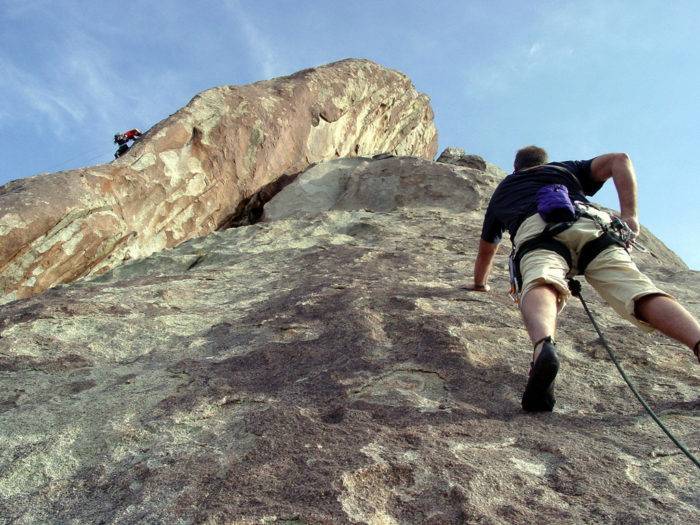 Rock Climbing at Castle Rocks State Park. 