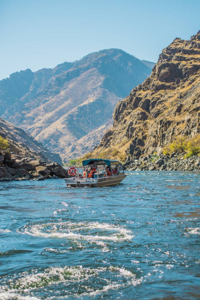 Jet boating in Hells Canyon.