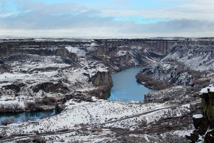 Perrine Bridge in Winter