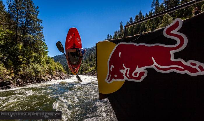 Kayaker at North Fork Championship.