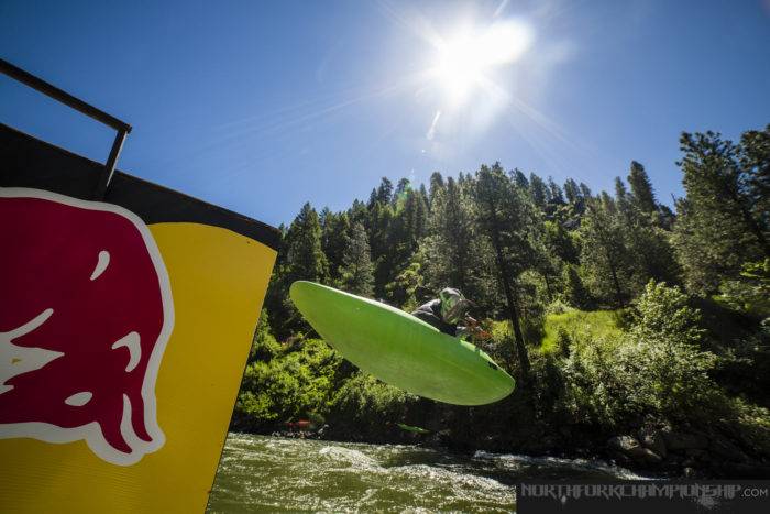 Kayaker at North Fork Championship.