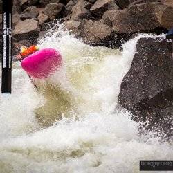 Kayaker at North Fork Championship.