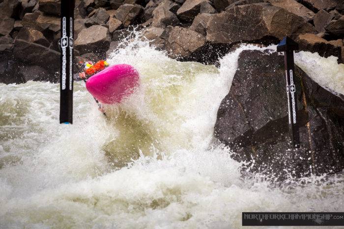 Kayaker at North Fork Championship.