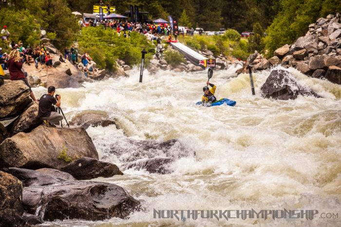 Kayaker at North Fork Championship