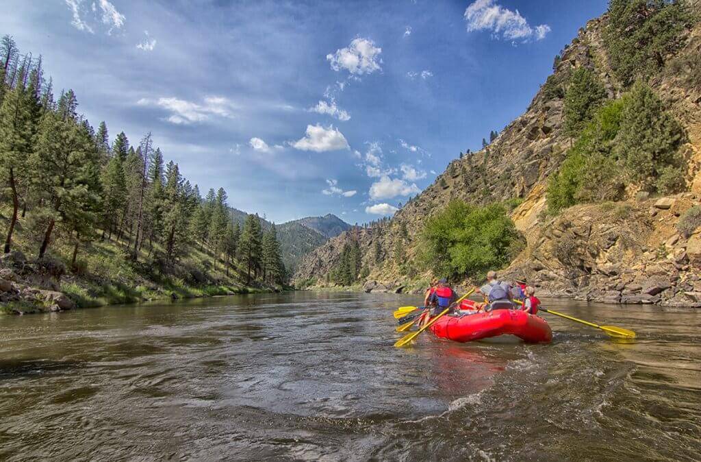 rafters on the Salmon River