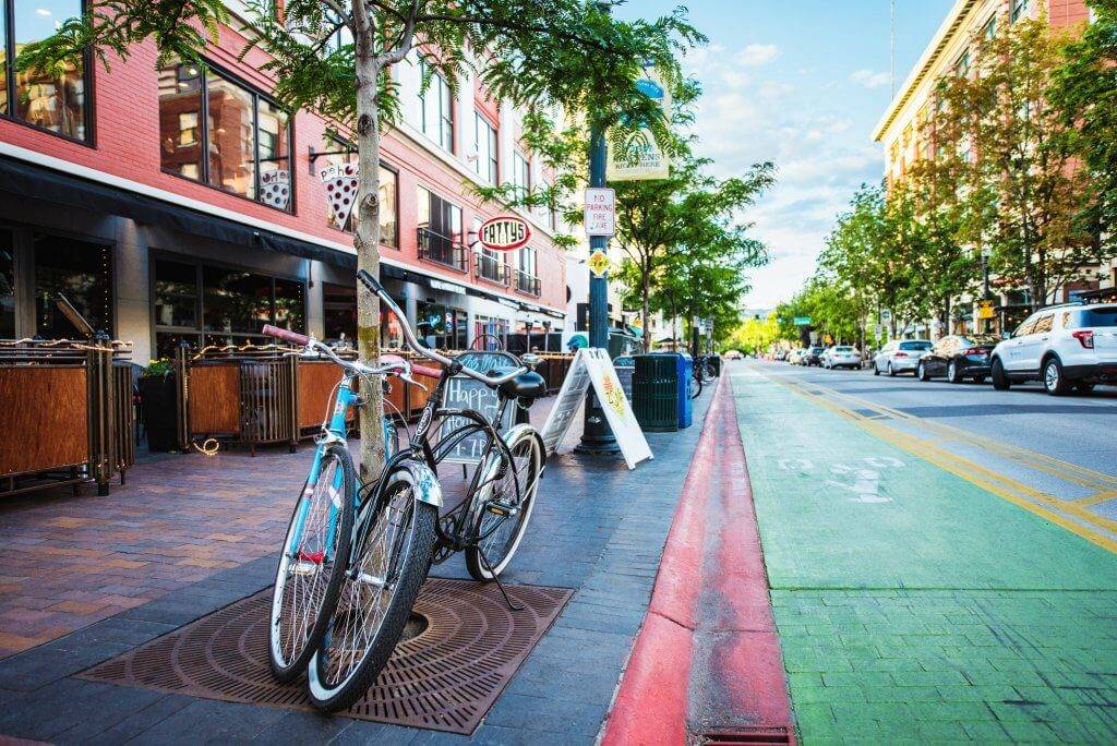 Exploring 8th Street, Boise.