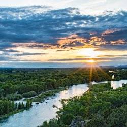 Sunset over the Snake River