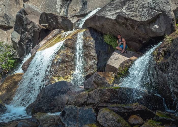 waterfall along the salmon river