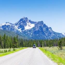 A view of McGown Peak near Stanley.