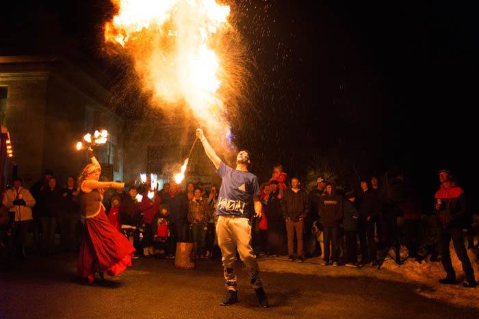 Live Entertainment, Fire and Ice Winterfest, Lava Hot Springs