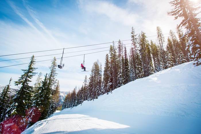 Skiiing, Lookout Pass Ski Recreation Area, Wallace. Photo Credit: Idaho Tourism