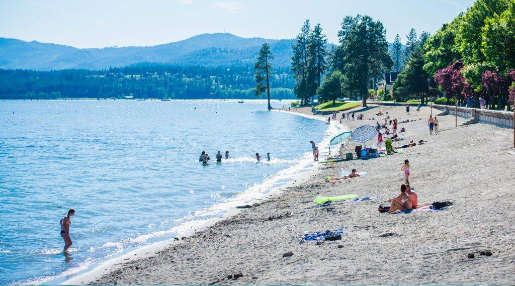 City Park and Beach, Coeur d'Alene. Photo Credit: Idaho Tourism