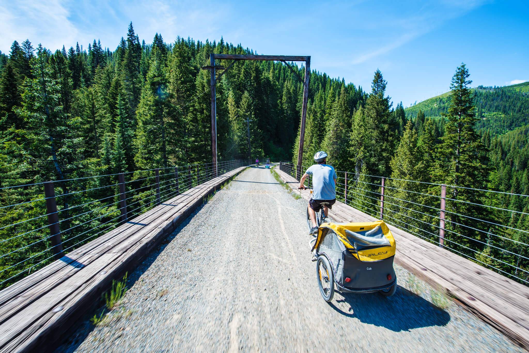 Bike Ride, Route of the Hiawatha, Near Wallace. Photo Credit: Idaho Tourism