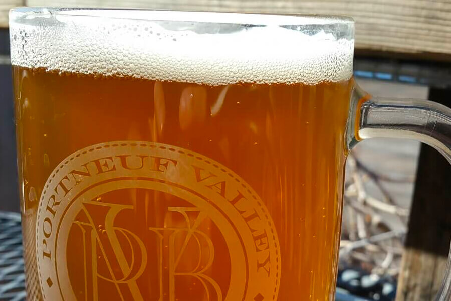 A mug of beer at Portneuf Valley Brewing.