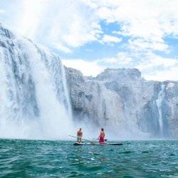 Stand Up Paddle Boarding, Shoshone Falls, Twin Falls. Photo Credit: Idaho Tourism