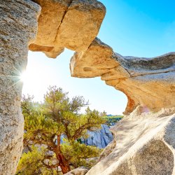 Window Arch Trail, City of Rocks National Reserve, Almo. Photo Credit: Idaho Tourism