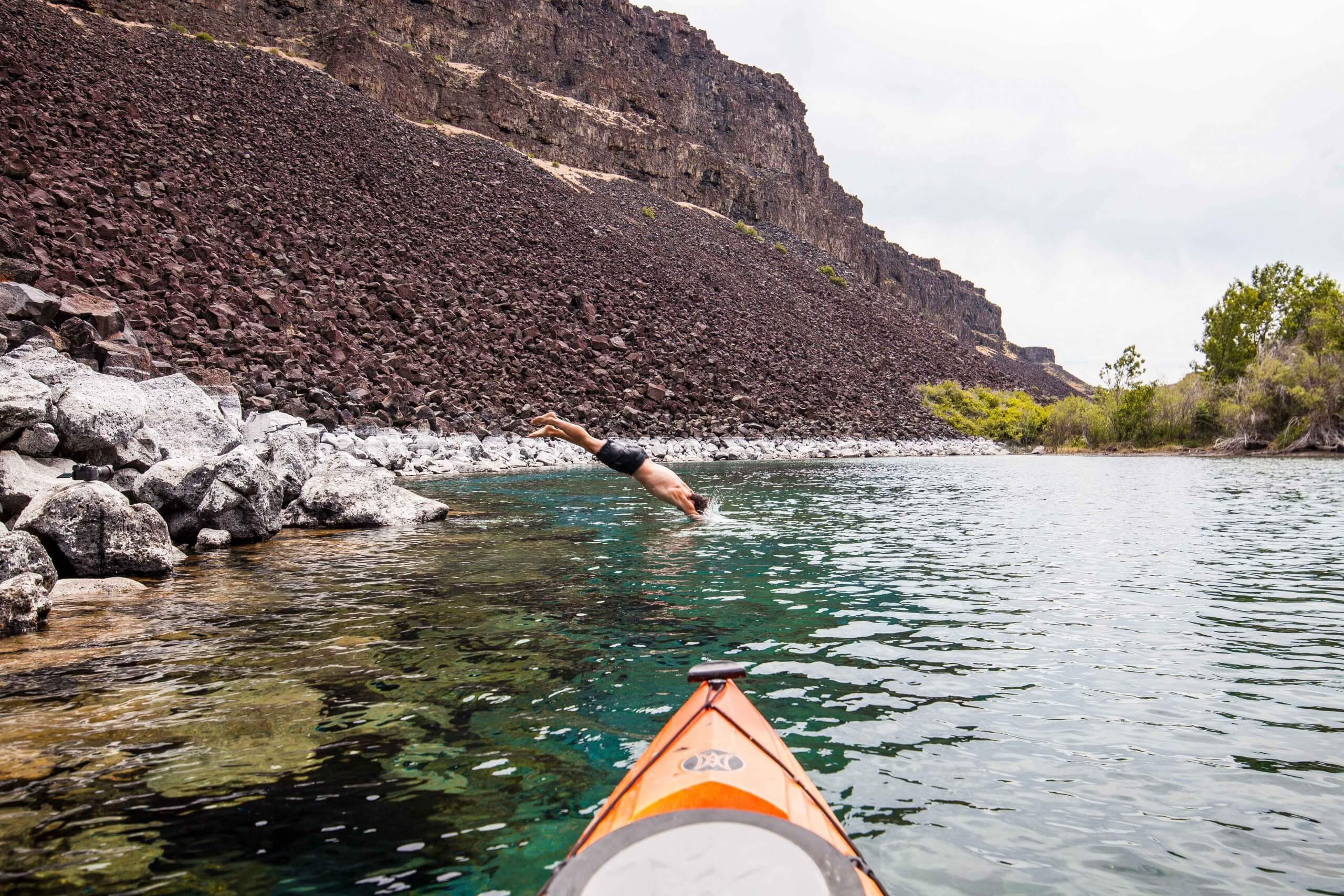 Kayaking, Blue Heart Springs, Near Hagerman